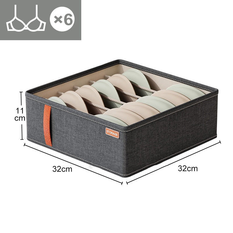 Closet Organizer Underwear Drawer Socks Bra Clothing Storage Box